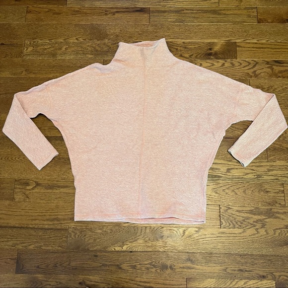 Lululemon Along the Way Mock Neck Long Sleeve Sweater Heathered Copper Clay Med - Picture 6 of 9